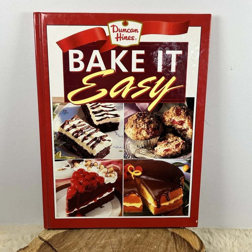 Vintage Duncan Hines Bake It Easy Hardcover Cookbook Great for Beginners 1998